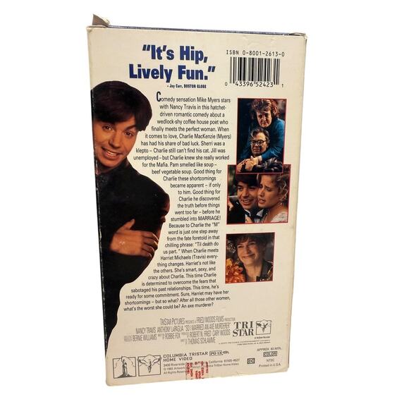So I Married An Axe Murderer (VHS, 1993) Romantic Black Comedy Mike Myers - Picture 5 of 7
